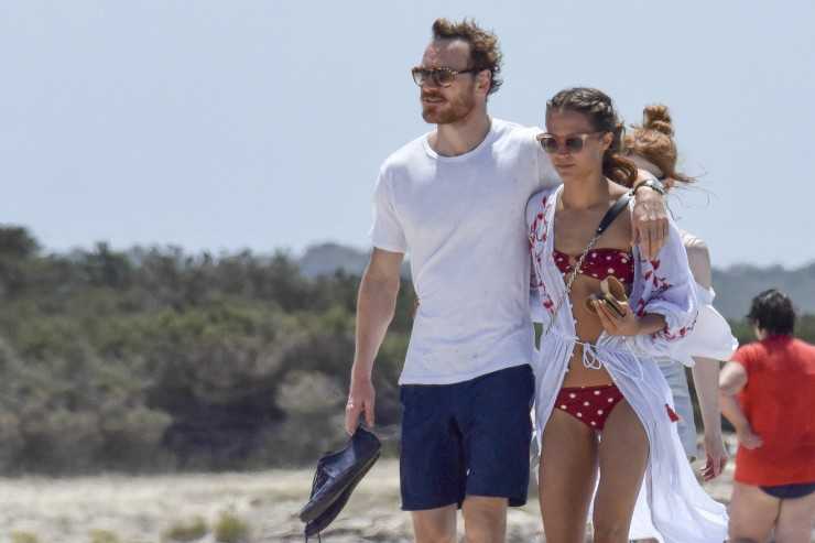 Alicia Vikander and Michael Fassbender on holidays in Formentera
